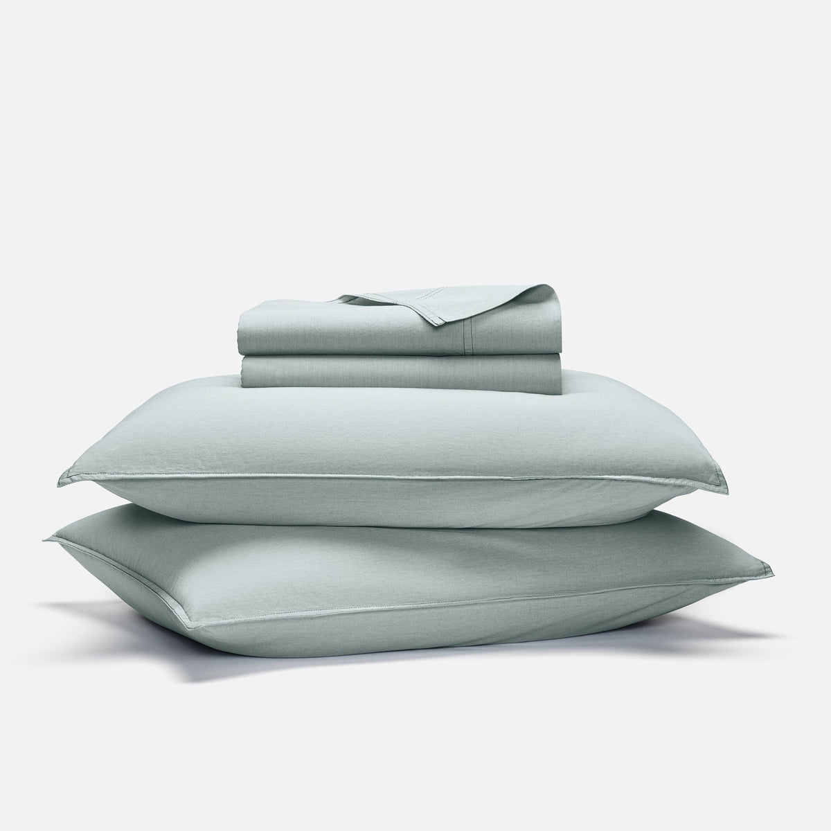 Set of 2 Washed Classic Percale Core Sheet Set Bundle