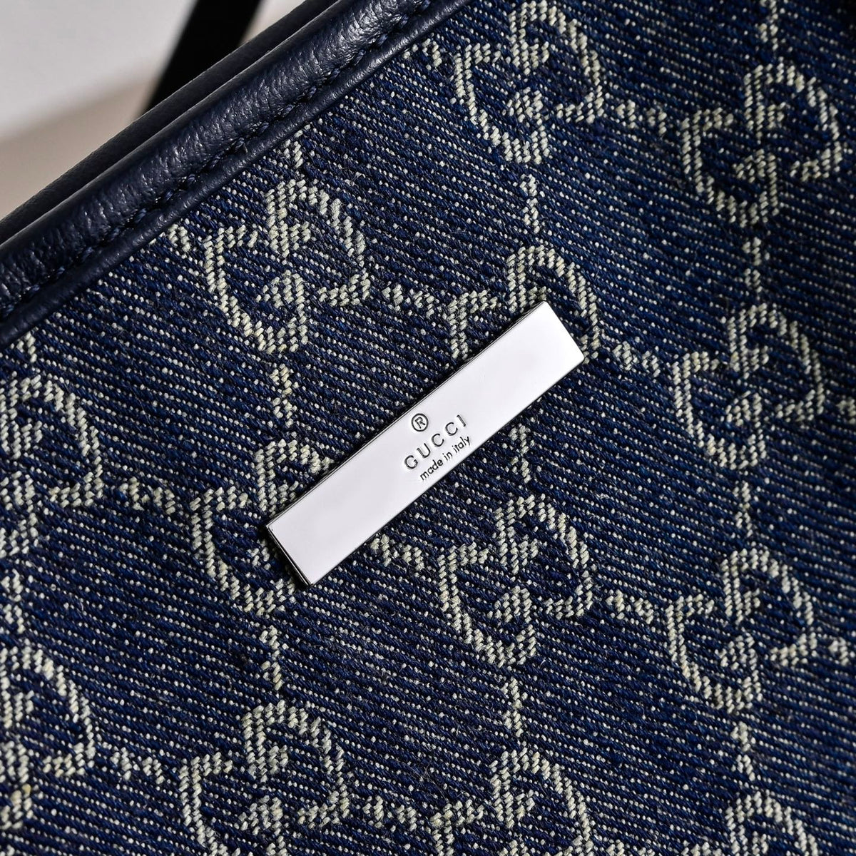 GUCCI Generation Gucci GG Denim Tote Bag Large-874745