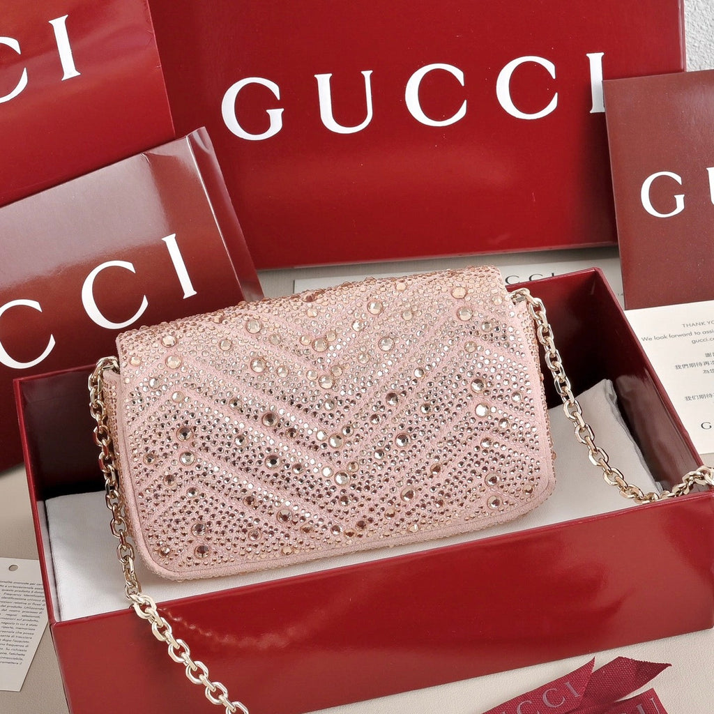 GUCCI Marmont Crystal Shoulder Bag-841290
