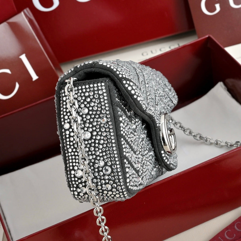 GUCCI GG Marmont Crystal Shoulder Bag-841290