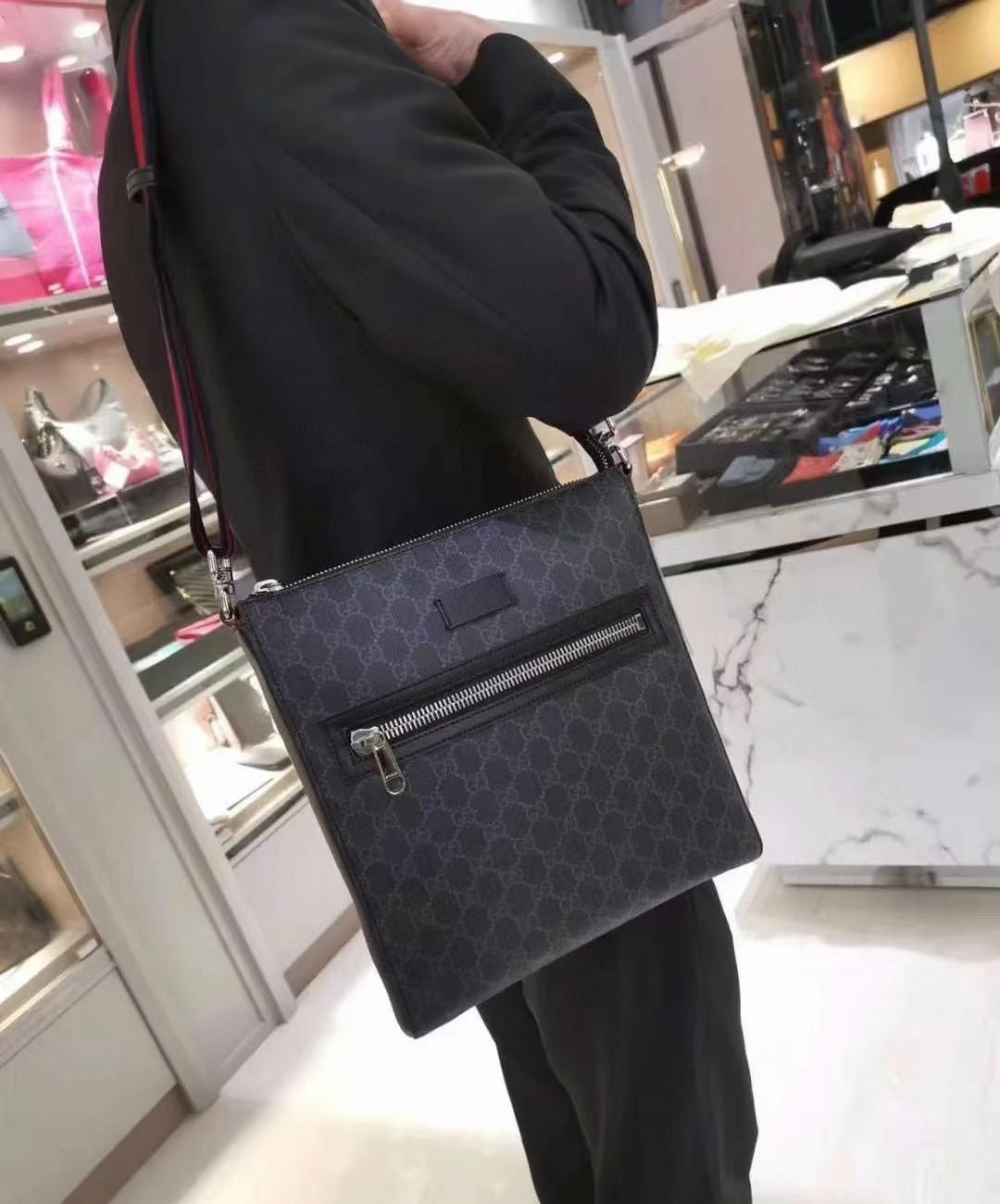 Gucci GG Black Backpack – 474137